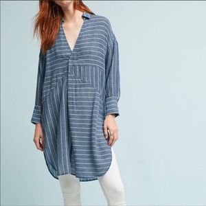 Anthropologie Akemi + Kin Striped Tunic Top EUC
